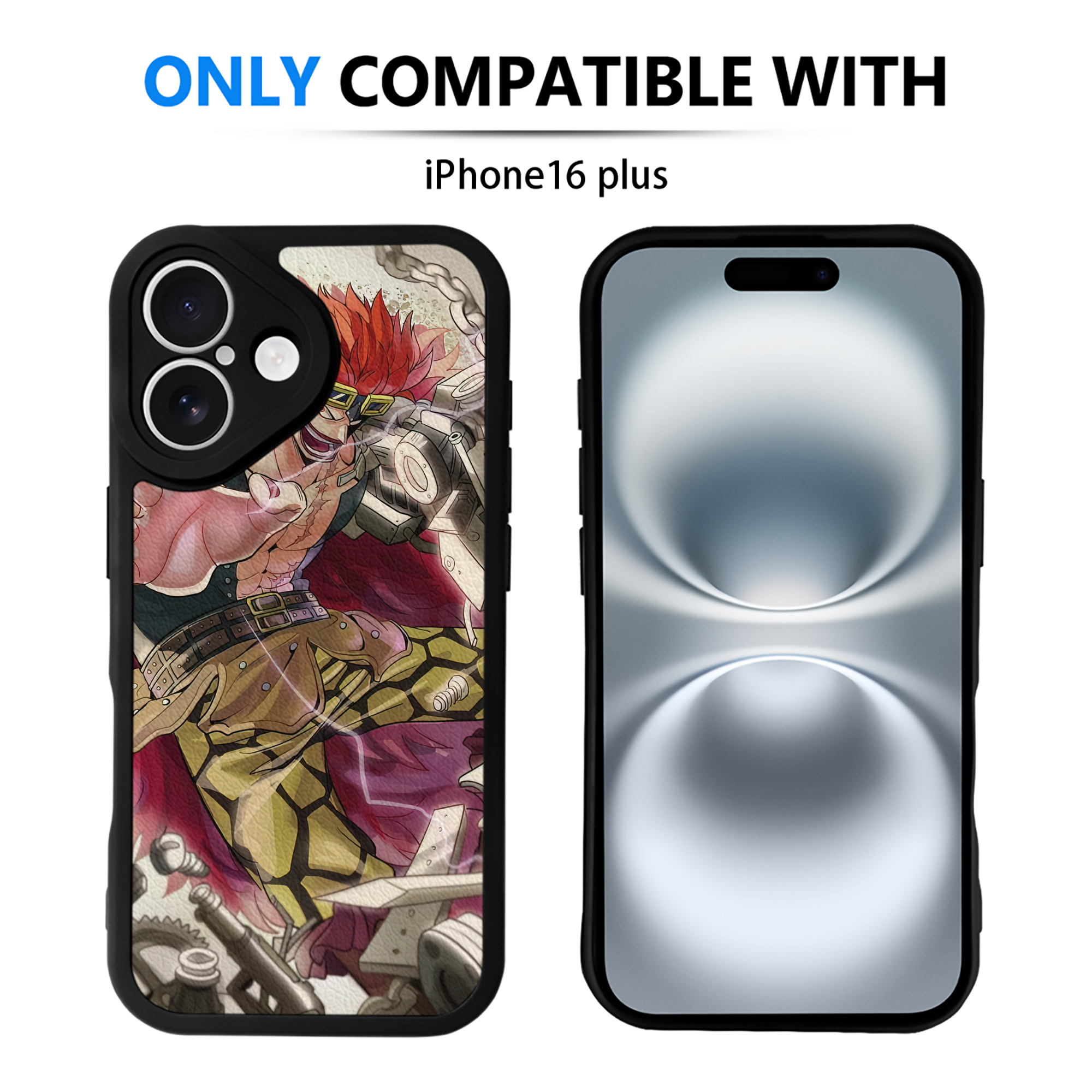 （画像用） ワンピース ONE PIECE 【iPhone 16シリーズ対応】シリコンスマホケース（レザー調） 材質：シリコン
